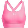 imageUnder Armour Womens Crossback Longline Mid Impact Sports Bra682 Fluo Pink   White