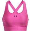 imageUnder Armour Womens Crossback Longline Mid Impact Sports Bra686 Astro Pink   Black