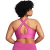 imageUnder Armour Womens Crossback Longline Mid Impact Sports Bra686 Astro Pink   Black