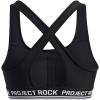 imageUnder Armour Womens Project Rock Crossback Mid Impact Sports Bra001 Black   White