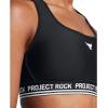 imageUnder Armour Womens Project Rock Crossback Mid Impact Sports Bra001 Black   White