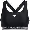 imageUnder Armour Womens Project Rock Crossback Mid Impact Sports Bra001 Black   White
