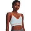 imageUnder Armour Womens Seamless Low Impact Long Sports Bra469 Fuse Teal   Afterglow