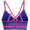 imageUnder Armour Womens Seamless Low Impact Long Sports Bra486 Versa Blue   Pink Punk