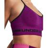 imageUnder Armour Womens Seamless Low Impact Long Sports Bra573 Mystic Magenta  Black  Black