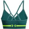 imageUnder Armour Womens Seamless Low Impact Long Sports Bra722 Coastal Teal   Lime Surge