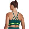 imageUnder Armour Womens Seamless Low Impact Long Sports Bra722 Coastal Teal   Lime Surge