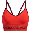 imageUnder Armour Womens Seamless Low Impact Long Sports Bra810 Bolt Red  Chestnut Red  Chestnut Red