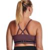 imageUnder Armour Womens Seamless Low Impact Long Sports BraAsh Plum 554Black