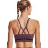 imageUnder Armour Womens Seamless Low Impact Long Sports BraAsh Plum 554Black
