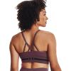 imageUnder Armour Womens Seamless Low Impact Long Sports BraAsh Plum 554Black