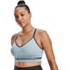 imageUnder Armour Womens Seamless Low Impact Long Sports BraBreaker Blue 478White