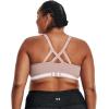 imageUnder Armour Womens Seamless Low Impact Long Sports BraDash Pink 667Halo Gray