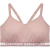 imageUnder Armour Womens Seamless Low Impact Long Sports BraDash Pink 667Halo Gray