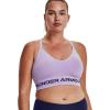 imageUnder Armour Womens Seamless Low Impact Long Sports BraPurple Tint 532Midnight Navy