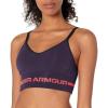 imageUnder Armour Womens Seamless Low Impact Long Sports BraTwilight Purple 501Brilliance