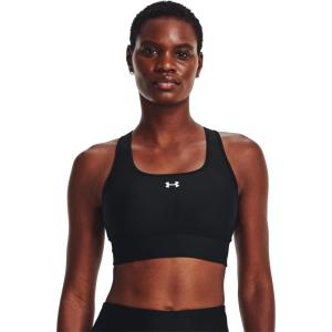imageUnder Armour Womens Crossback Longline Mid Impact Sports Bra001 Black   White
