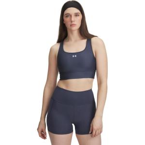 imageUnder Armour Womens Crossback Longline Mid Impact Sports Bra044 Downpour Gray   White