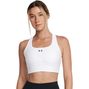 imageUnder Armour Womens Crossback Longline Mid Impact Sports Bra101 White   Black