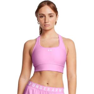 imageUnder Armour Womens Crossback Longline Mid Impact Sports Bra638 Stellar Pink   White