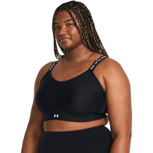 imageUnder Armour Womens Infinity Mid Impact Sports Bra Plus001 Black   White