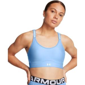 imageUnder Armour Womens Infinity Mid Impact Sports Bra465 Horizon Blue   White