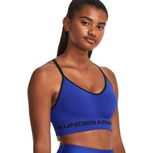 imageUnder Armour Womens Seamless Low Impact Long Sports Bra400 Team Royal  Team Royal  Black