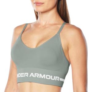 imageUnder Armour Womens Seamless Low Impact Long Sports Bra504 Grove Green   White