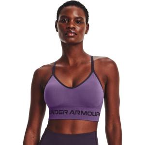imageUnder Armour Womens Seamless Low Impact Long Sports Bra571 Retro Purple  Tux Purple  Tux Purple