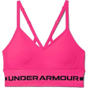 imageUnder Armour Womens Seamless Low Impact Long Sports BraCerise 653Pink Lemonade