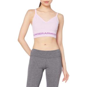 imageUnder Armour Womens Seamless Low Impact Long Sports BraCrystal Lilac 570Exotic Bloom