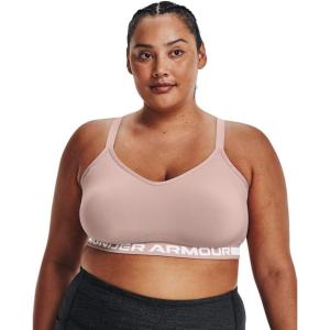 imageUnder Armour Womens Seamless Low Impact Long Sports BraDash Pink 667Halo Gray