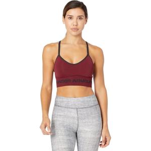 imageUnder Armour Womens Seamless Low Impact Long Sports BraLeague Red 626Black