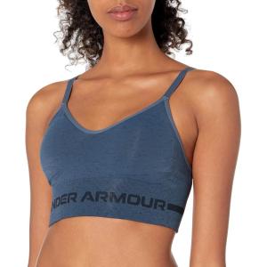 imageUnder Armour Womens Seamless Low Impact Long Sports BraMechanic Blue 467Black