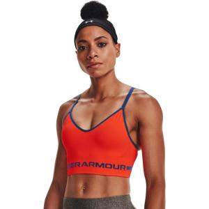 imageUnder Armour Womens Seamless Low Impact Long Sports BraPhoenix Fire 296Indigo