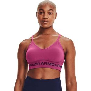 imageUnder Armour Womens Seamless Low Impact Long Sports BraPink QuartzPolaris Purple