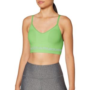 imageUnder Armour Womens Seamless Low Impact Long Sports BraSummer Lime 162White