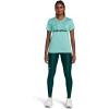 imageUnder Armour Womens HeatGear Armour High NoSlip Waistband Pocketed Leggings449 Hydro Teal   White