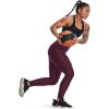 imageUnder Armour Womens HeatGear Armour High NoSlip Waistband Pocketed Leggings600 Dark Maroon   Black