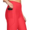 imageUnder Armour Womens HeatGear Armour High NoSlip Waistband Pocketed Leggings713 Racer Red   Black