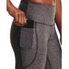 imageUnder Armour Womens HeatGear Armour High NoSlip Waistband Pocketed LeggingsCharcoal Light Heather 019White