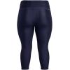 imageUnder Armour Womens HeatGear High Waisted Pocketed CapriMidnight Navy 410Navy