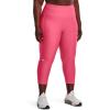 imageUnder Armour Womens HeatGear High Waisted Pocketed Capri683 Pink Shock   White