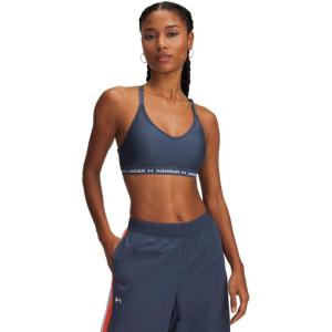 imageUnder Armour Womens Crossback Low Impact Sports Bra044 Downpour Gray   White
