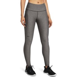 imageUnder Armour Womens HeatGear Armour High NoSlip Waistband Pocketed Leggings020 Charcoal Light Heather   Black