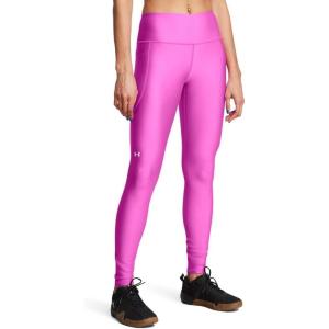 imageUnder Armour Womens HeatGear Armour High NoSlip Waistband Pocketed Leggings572 Vivid Magenta   White