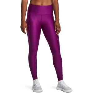 imageUnder Armour Womens HeatGear Armour High NoSlip Waistband Pocketed Leggings573 Mystic Magenta   Black