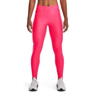 imageUnder Armour Womens HeatGear Armour High NoSlip Waistband Pocketed Leggings683 Pink Shock   White