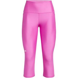 imageUnder Armour Womens HeatGear High Waisted Pocketed Capri572 Vivid Magenta   White
