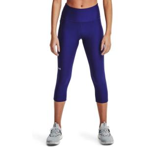 imageUnder Armour Womens HeatGear High Waisted Pocketed CapriRegal 415White